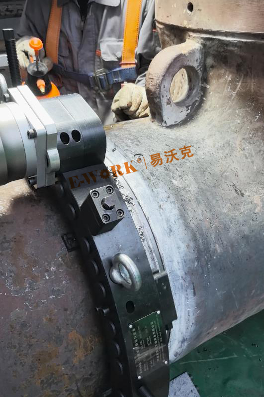 管徑558.8*24.8mm 材質(zhì)：12Cr1MoVG 管道切割坡口